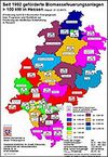 Klick zum Download "Karte der geförderten Biomassefeuerungsanlagen >100kW in Hessen"