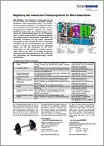 Download Projektsteckbrief Mikro-Gasturbinen